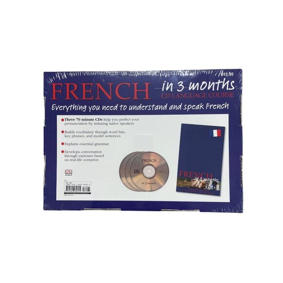 DK French in 3 Months CD Language Course Sealed SKU 1646 - Picture 2 of 3